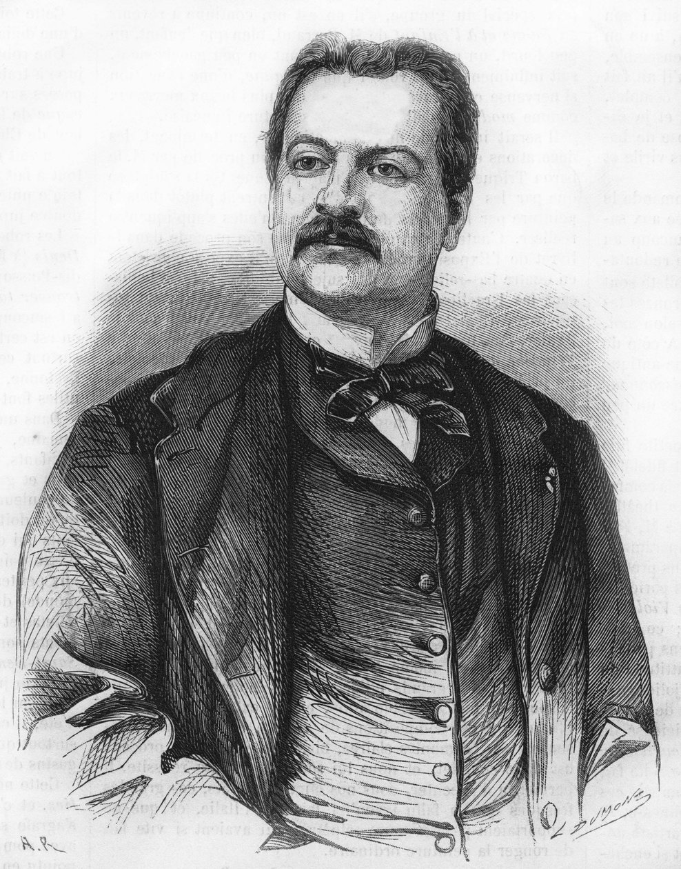 Porträtt av Lambert Thiboust. Drama författare. 1826-1867. av Unknown artist