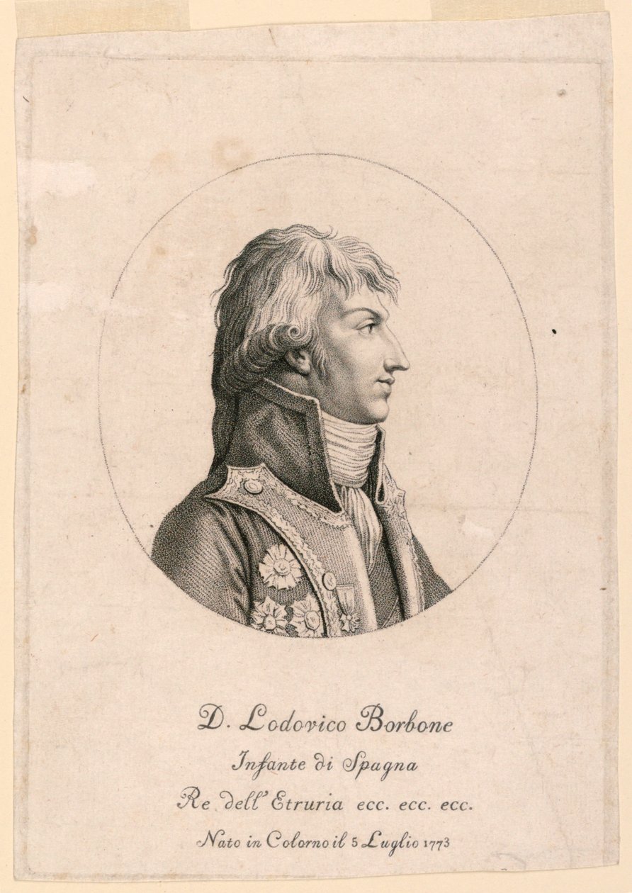Porträtt av Louis Bourbon, Spädbarn i Spanien (1773- ) av Unknown artist