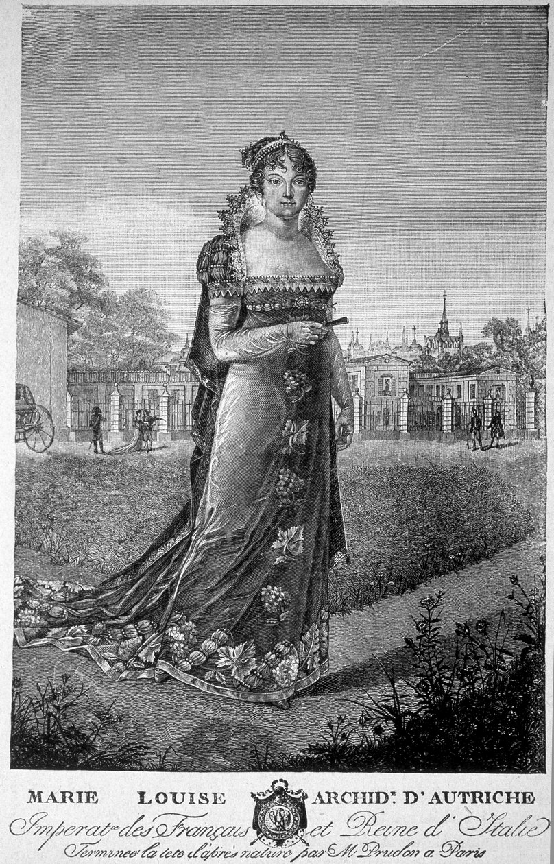 Porträtt av Marie Louise, ärkehertiginna av Österrike, hustru till Napoleon I. av Unknown artist