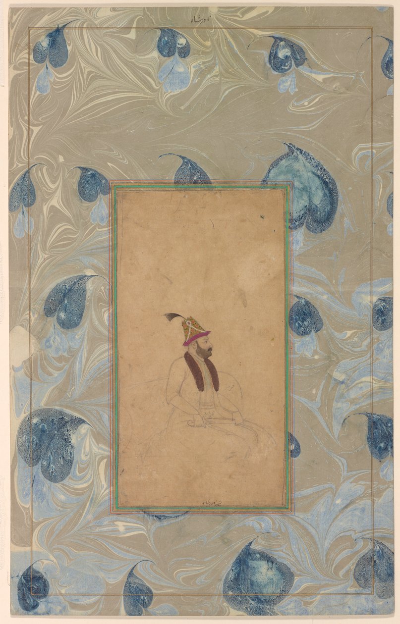 Porträtt av Nadir Shah av Unknown artist
