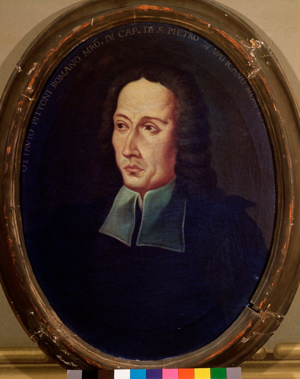 Porträtt av Ottavio Pitoni (1657-1743) italiensk kompositör Anonym målning. 1700-talets Bologna, medborgarmusikaliskt museum av Unknown artist