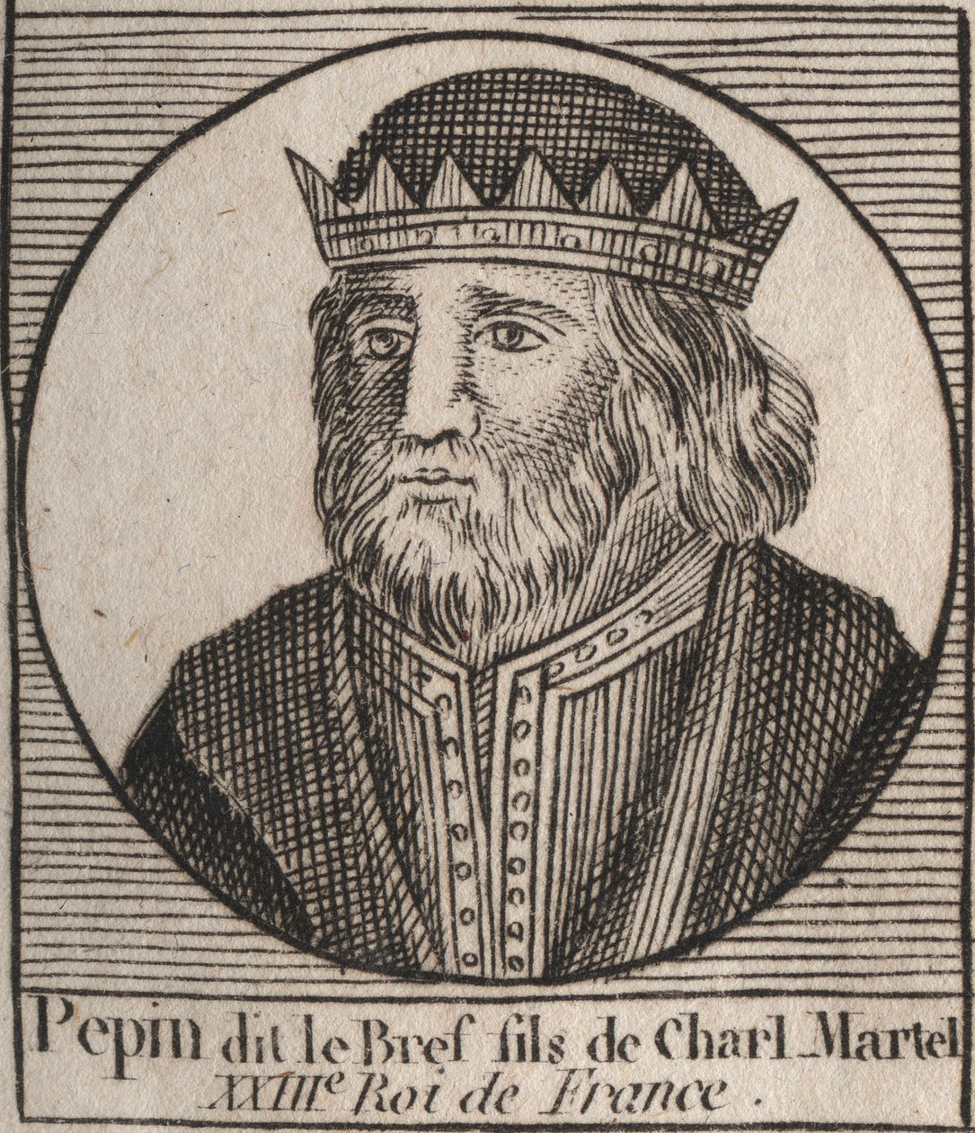 Porträtt av Pepin III dit Pepin le Brief av Unknown artist