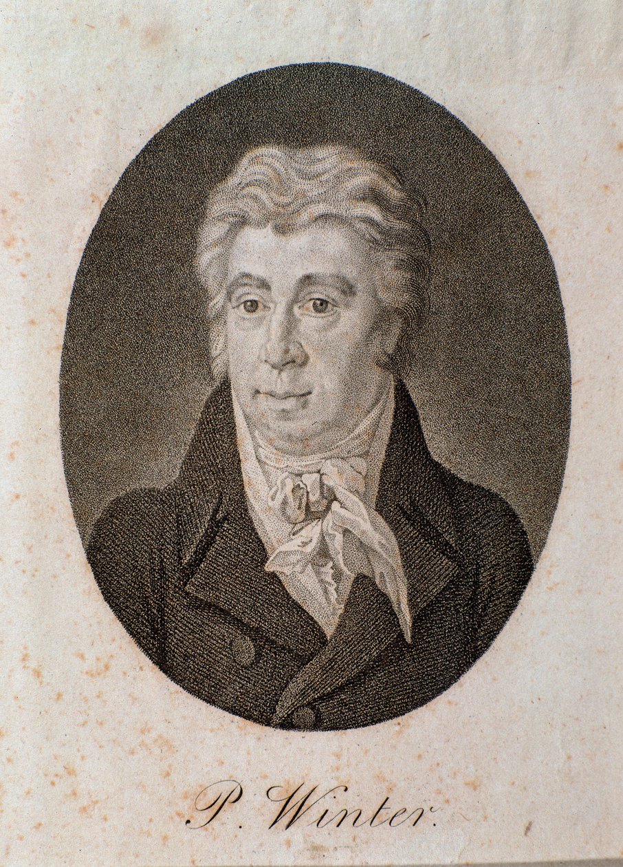 Porträtt av Peter Winter (gravyr av Unknown artist