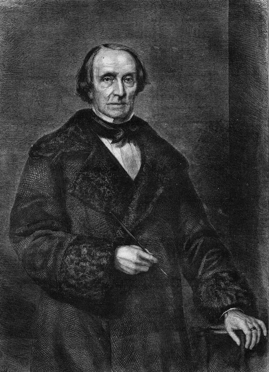 Porträtt av Peter von Cornelius, tysk målare 1783 till 1867). av Unknown artist
