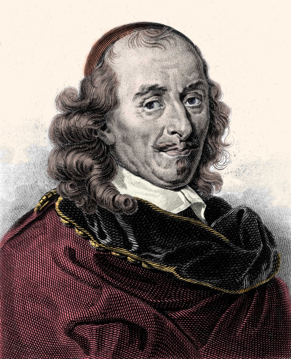 Porträtt av Pierre Corneille (1606-1684), gravyr från 1800-talet av Unknown artist