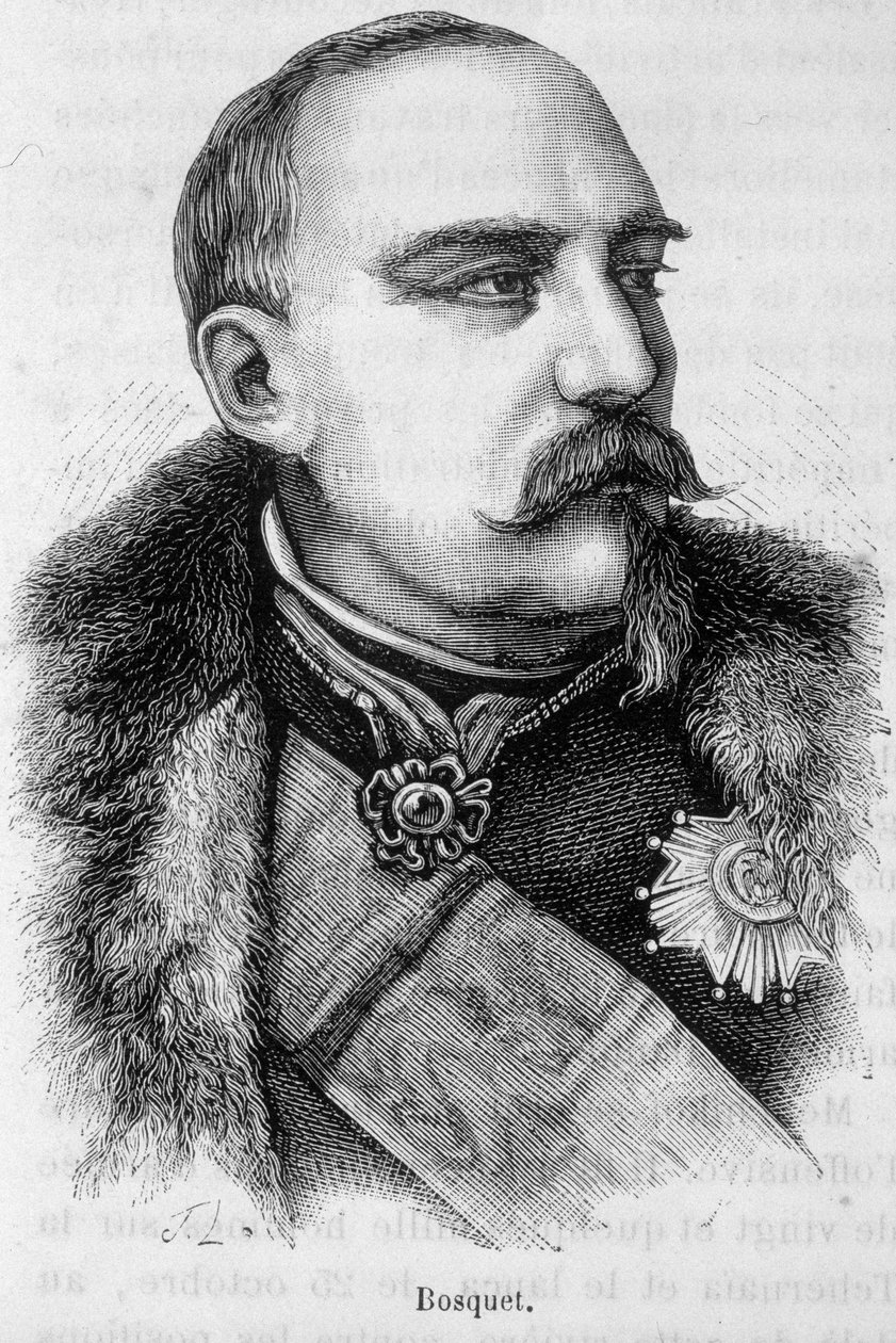 Porträtt av Pierre Francois Joseph Bosquet (1810-1861) är en marechal från Frankrike. av Unknown artist