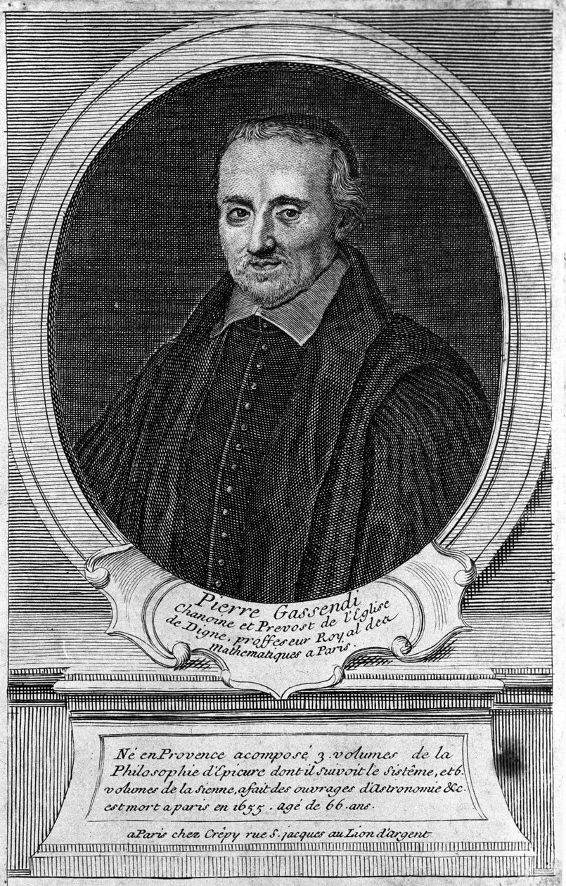 Porträtt av Pierre Gassendi (1592 - 1655), filosof och forskare. av Unknown artist