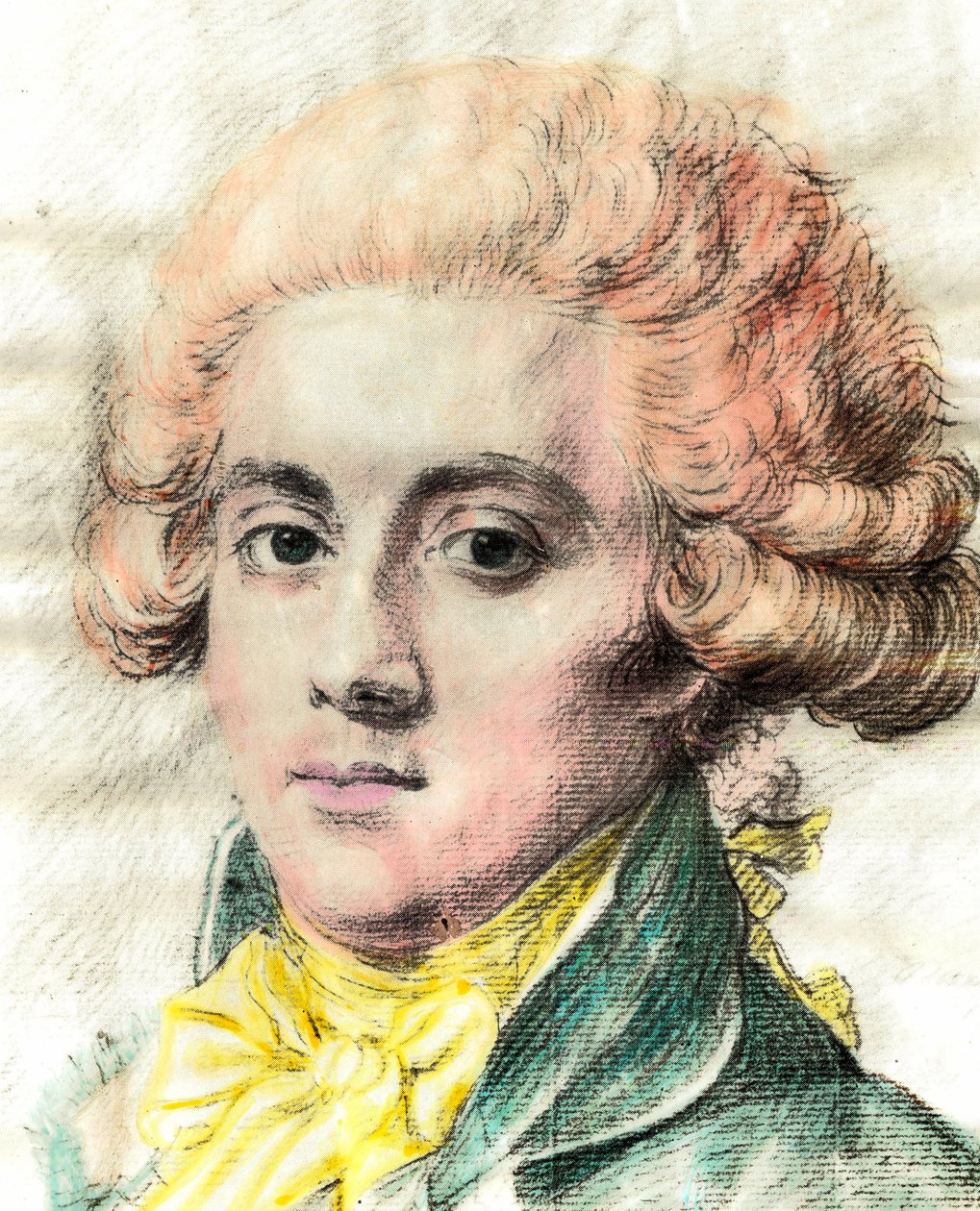 Porträtt av Pierre Victorien Vergniaud (1753-1793), fransk politiker Girondin. Detalj av en 1700-talsillustration. Versailles. Lambinets museum av Unknown artist