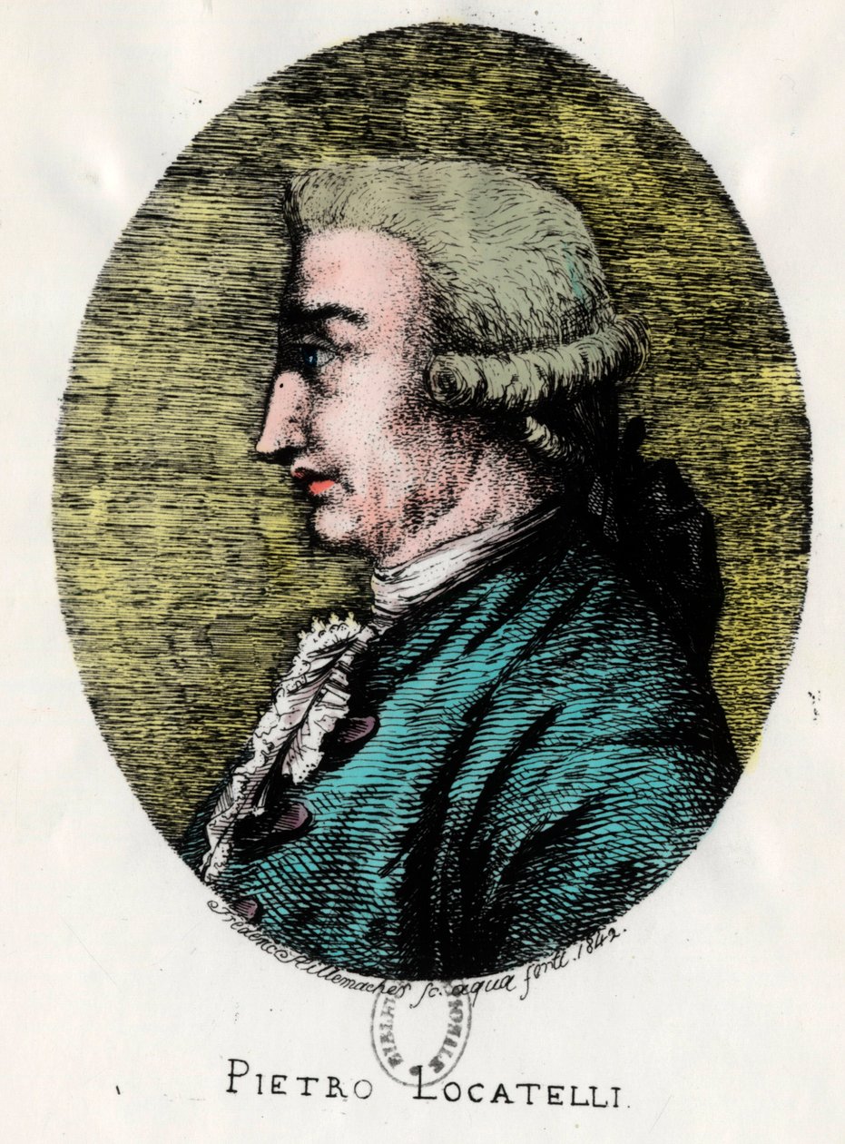 Porträtt av Pietro Locatelli av Unknown artist