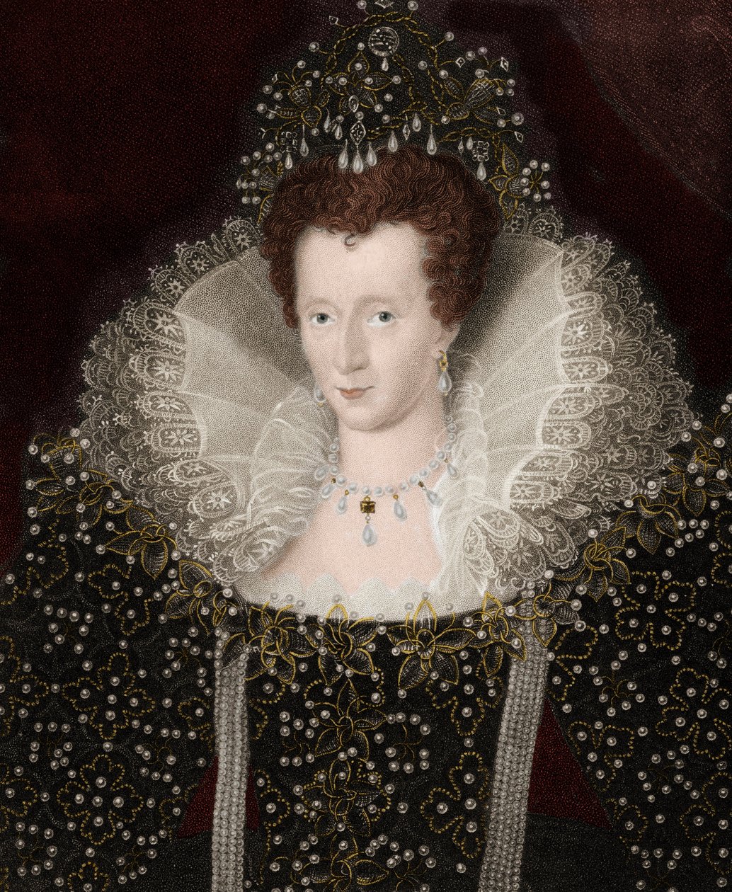 Porträtt av drottning Elizabeth Iere (Elizabeth) av England (1533-1603) Elizabeth I av Unknown artist