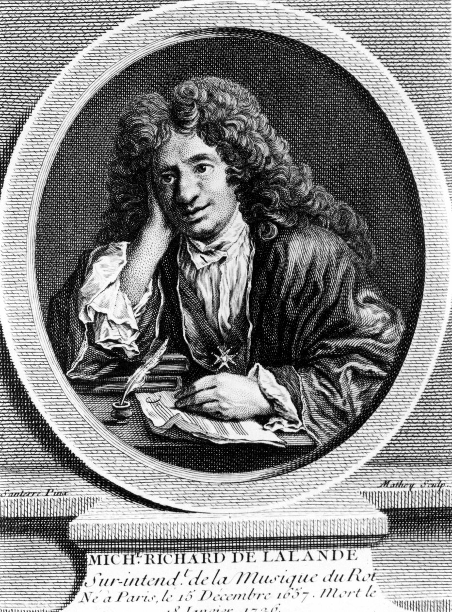 Porträtt av Richard Delalande, föreståndare för kungens musik; b. 15 dec 1657 i Paris; d. 18 januari 1726. av Unknown artist