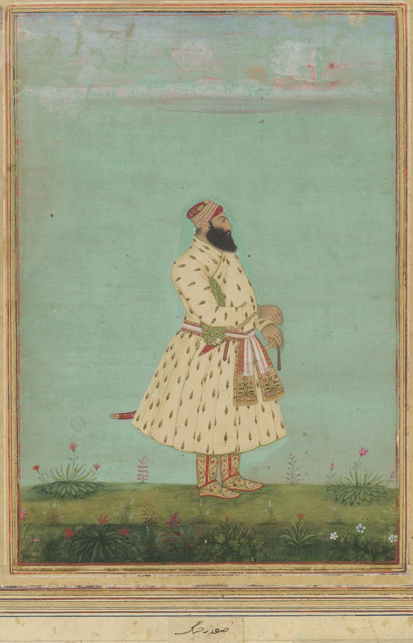Porträtt av Safdar Jang av Unknown artist