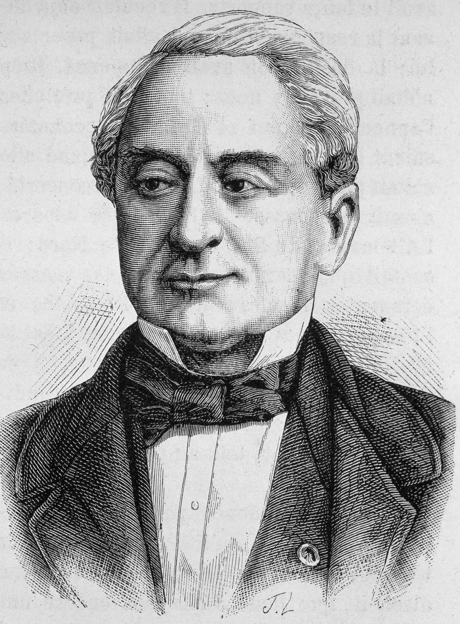 Porträtt av Schneider. Gravyr från slutet av 1800-talet i "Histoire de France"" av H. Martin. av Unknown artist