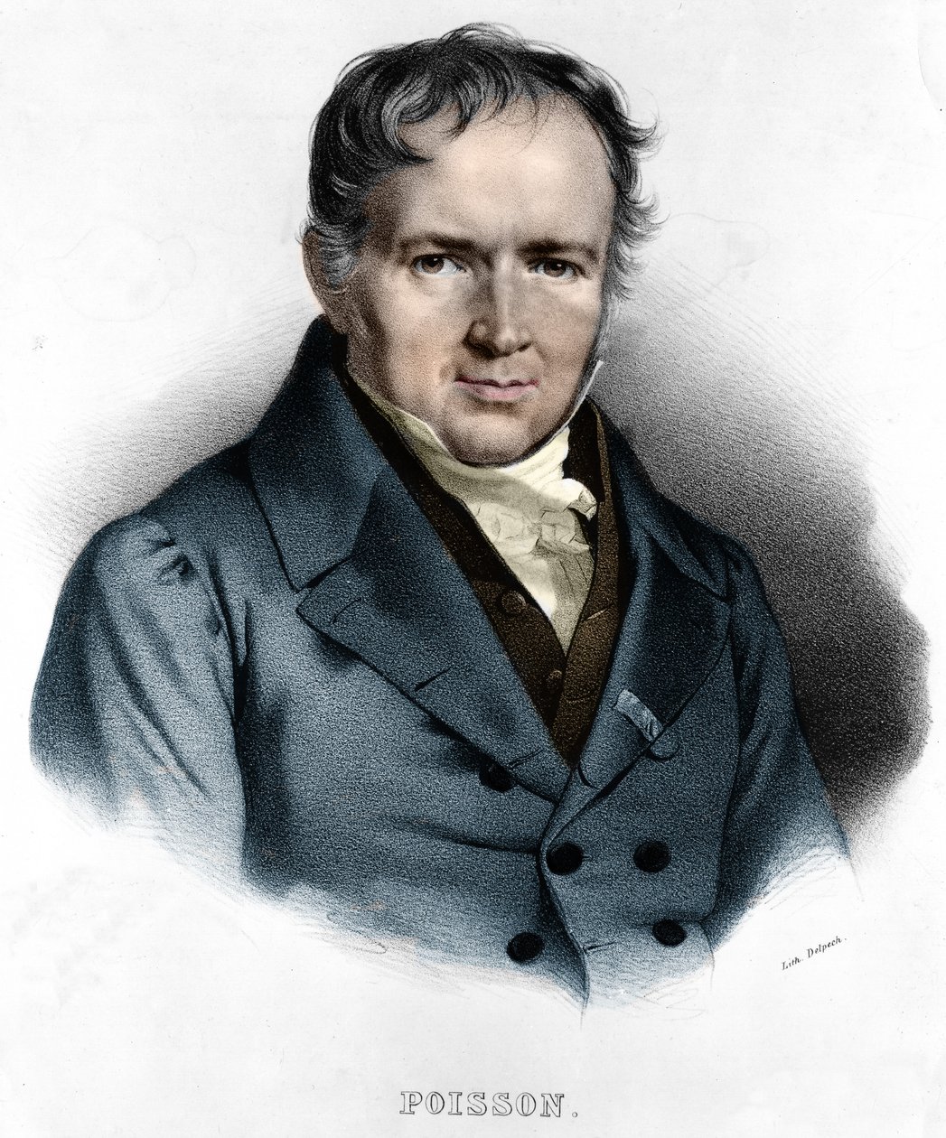 Porträtt av Simeon Denis Poisson (21 juni av Unknown artist