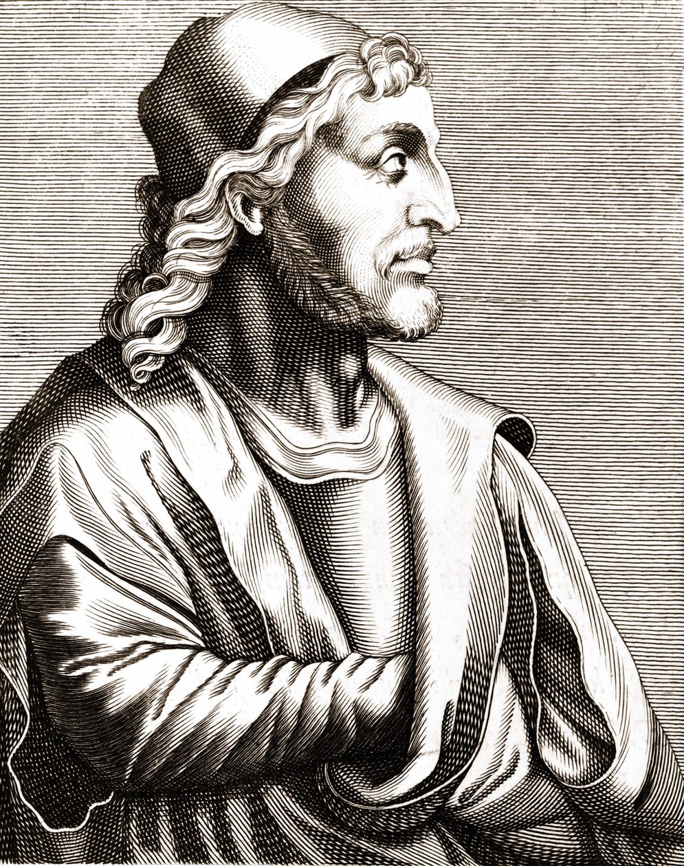 Porträtt av Simone Martini (1283 - 1344). av Unknown artist