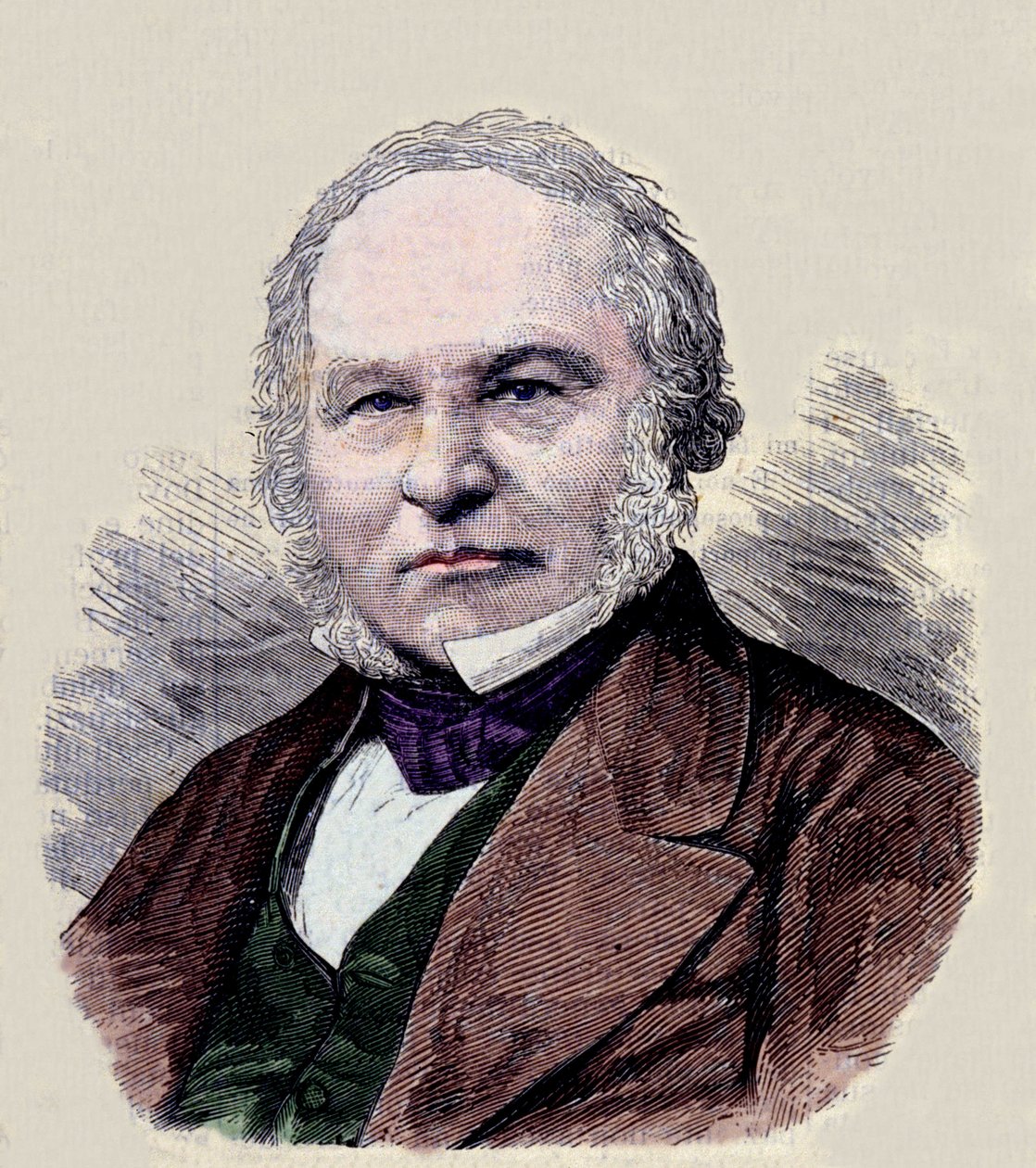 Porträtt av Sir Rowland Hill (1795-1879) uppfinnare av postfrimärket. av Unknown artist
