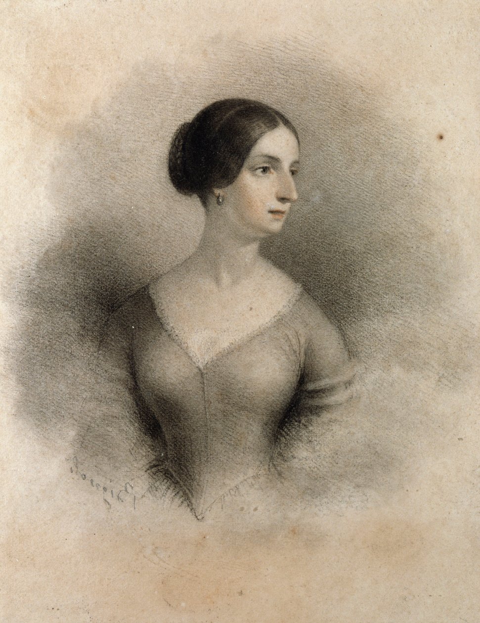 Porträtt av Teresa Borri (1799-1861) av Unknown artist