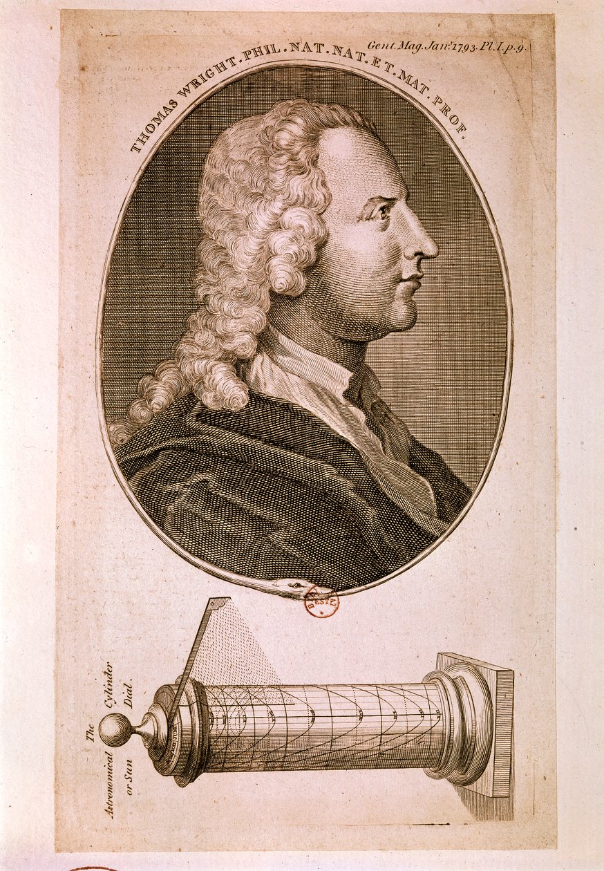Porträtt av Thomas Wright av Unknown artist