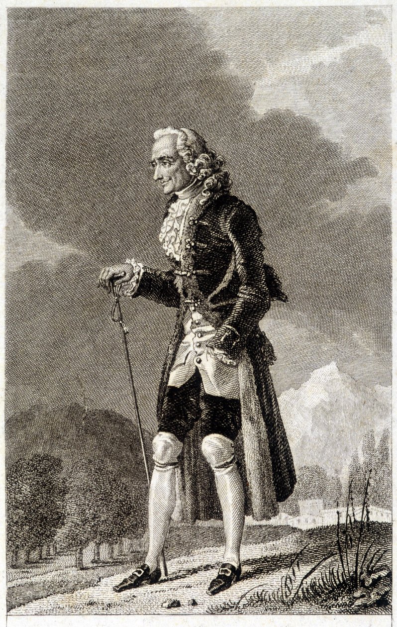 Porträtt av Voltaire (1694 - 1778), fransk författare och filosof, äldre. av Unknown artist