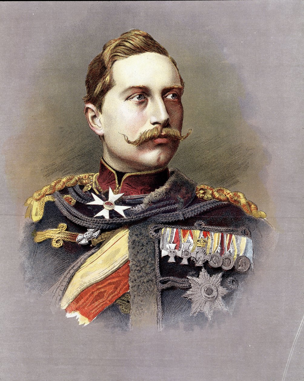 Porträtt av Vilhelm II (1859 - 1941) av Unknown artist