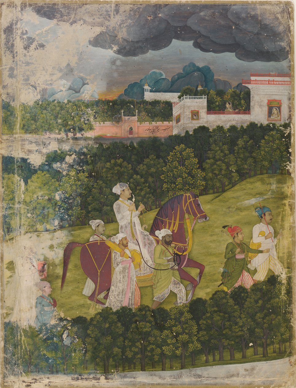 Porträtt av en nawab av Unknown artist