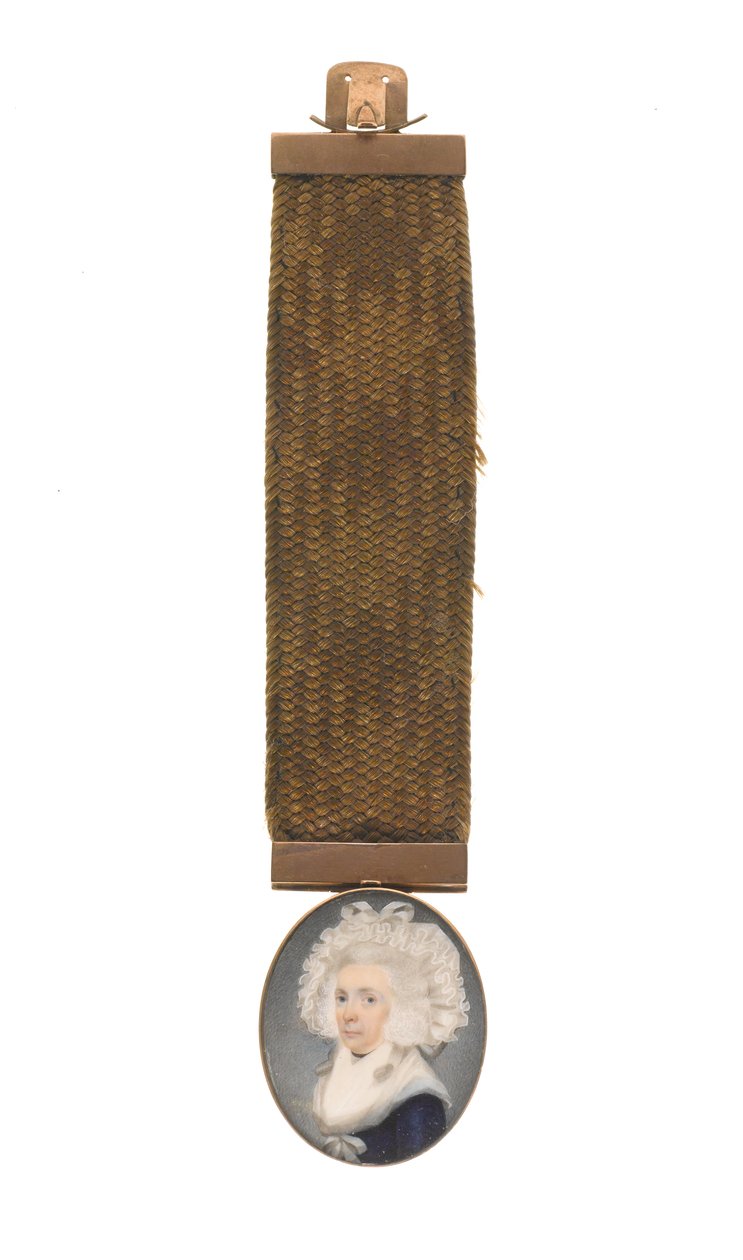 Porträtt av en kvinna, som tros vara av Susannah Eveleigh, hustru till William Eveleigh av Unknown artist