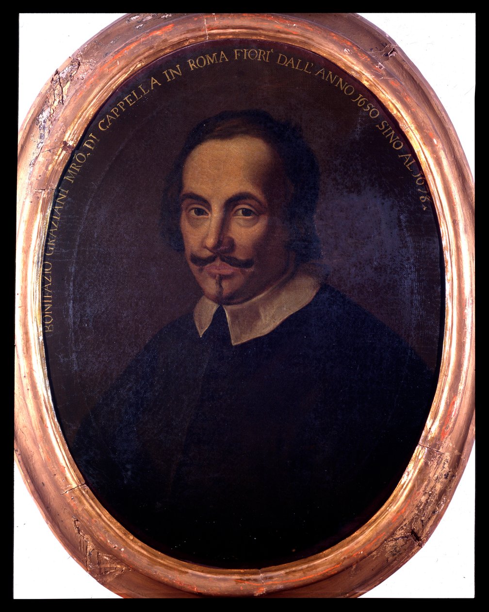 Porträtt av den italienske kompositören Bonifazio Graziani (1604 / 1605-1664) Anonym målning. 1700-talet. Bologna, Civic museum Bibliografiska museet av Unknown artist
