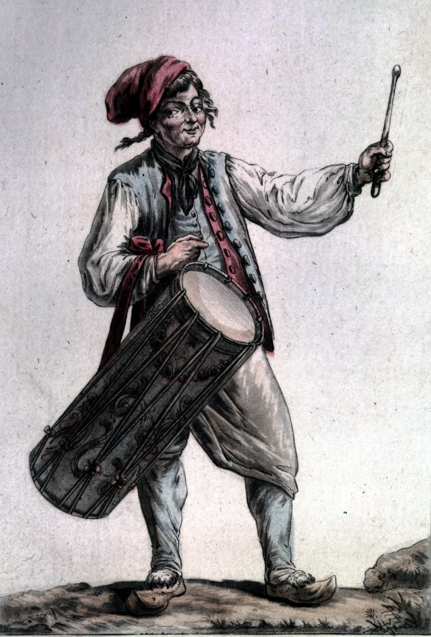 Porträtt av den franske tenoren Antoine Trial (1736 - 1795) i rollen som Pêre la Joie i "The Harvesters"" av André Modeste Grétry (1741 - 1813), Paris 1787 av Unknown artist
