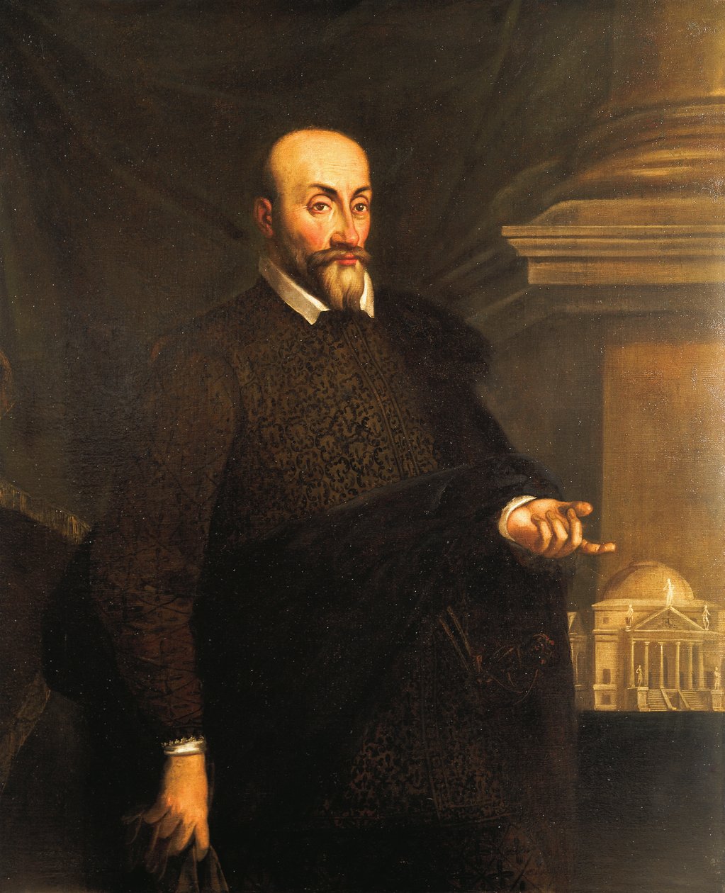 Porträtt av arkitekten Andrea Palladio av Unknown artist