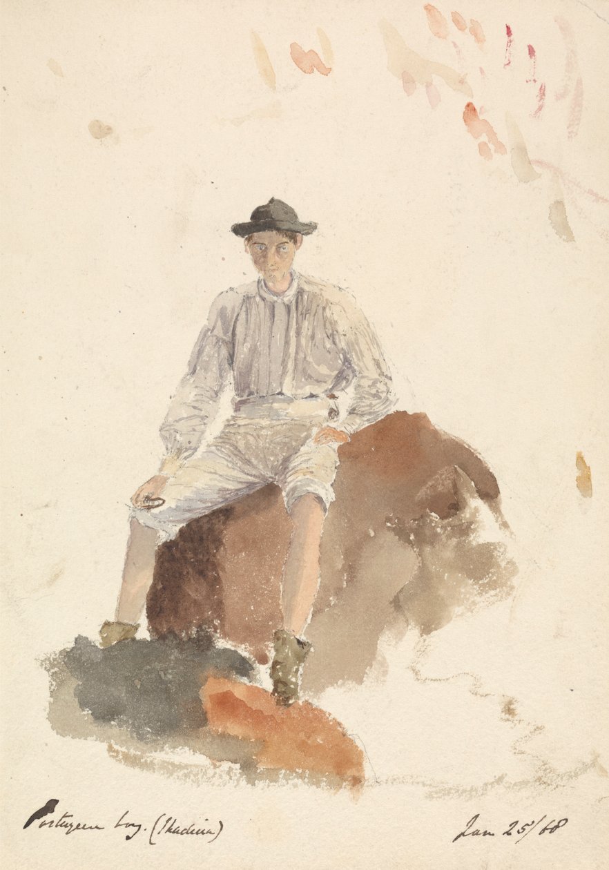 Portugisisk pojke (Madeira) 25 januari 1868 av Unknown artist