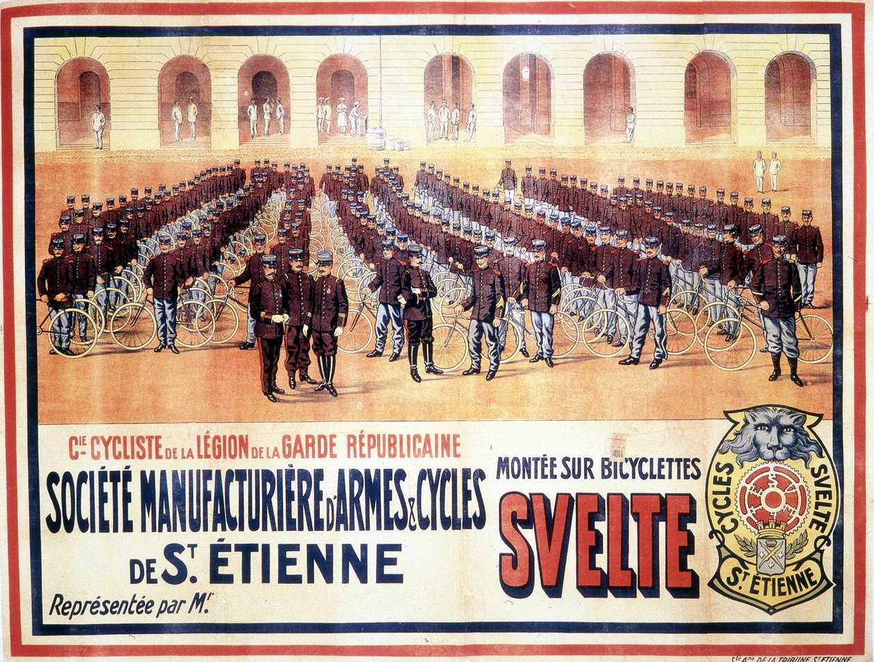 Presentation av cykelföretaget i Legion of the Republican Guard: Société manufacturière d