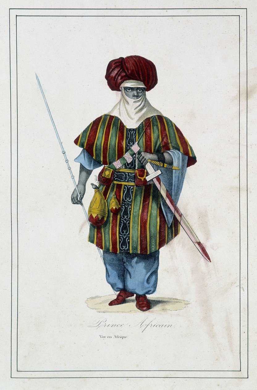Prince african - i "The different peoples of the earth"" av Fader Paul Jonhanneaud, Librairie des Bons livres av Unknown artist