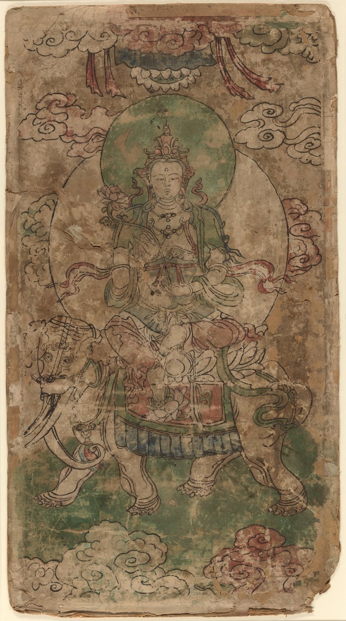 Puxian, välvillighetens Bodhisattva av Unknown artist