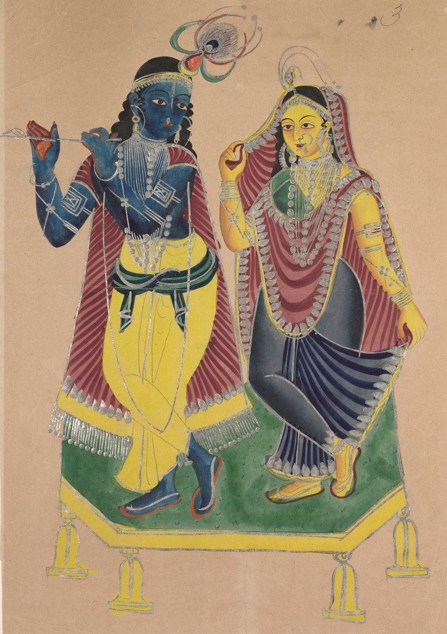 Radha och Krishna av Unknown artist