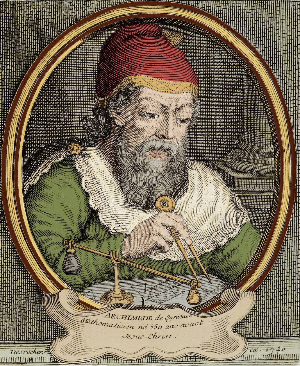 Representation av Archimede of Syracuse av Unknown artist