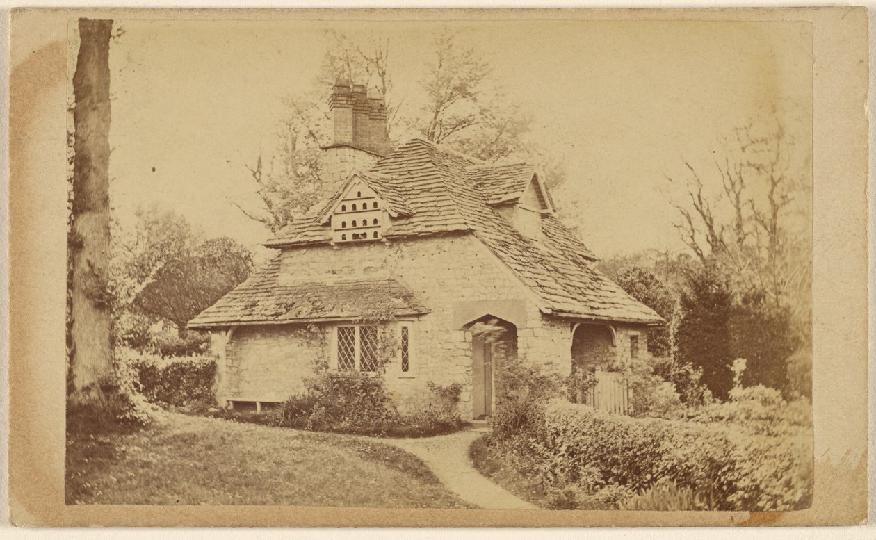 Thomas Roberts bostad vid Wodenethe Fish Kill på Hudson N.Y. [exteriörvy av Rose Cottage, Blaise Hamlet] av Unknown artist