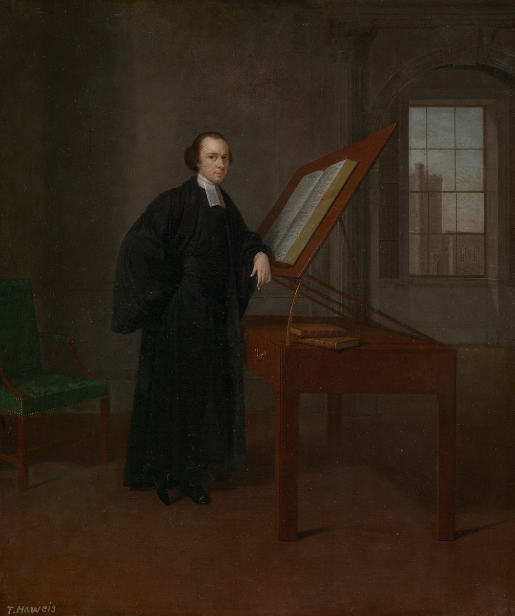 Revd. Dr. Thomas Haweis (1734-1820), odaterad (olja på duk) av Unknown artist