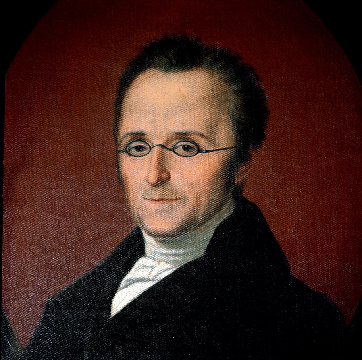 Risorgimento: "" Porträtt av den italienske patrioten Silvio Pellico (1789-1854) "Anonym målning från 1800-talets Saluzzo, Museo di Casa Cavassa av Unknown artist