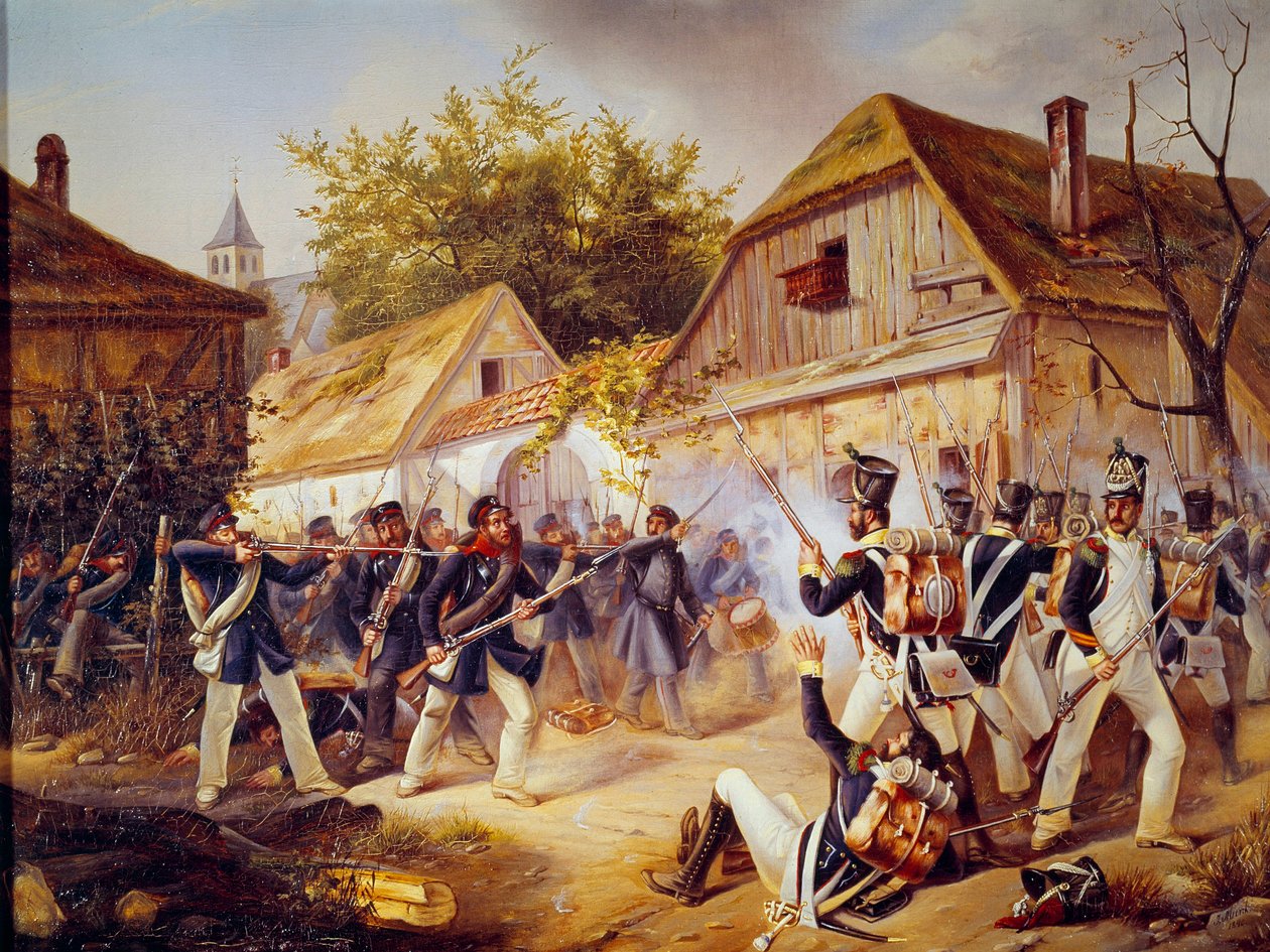 Ryska kampanjen: "" Överlämnandet av trupperna i Vandamme till slaget vid Culm (Kulm) den 30/08/1813"" 1813 Paris, Armees museum av Unknown artist