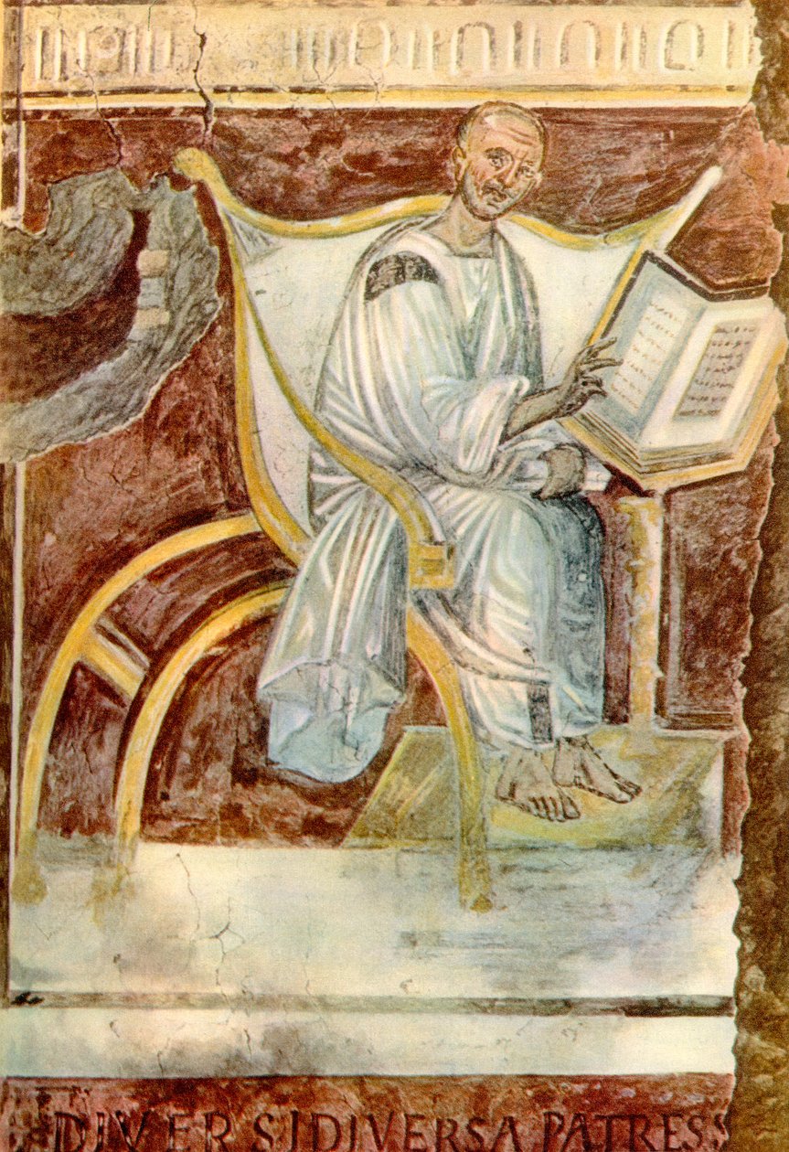 Sankt Augustinus av Hippo, Lateranen, Rom (fresk) av Unknown artist