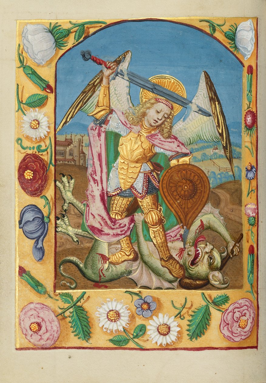 Sankt Mikael och draken av Unknown artist