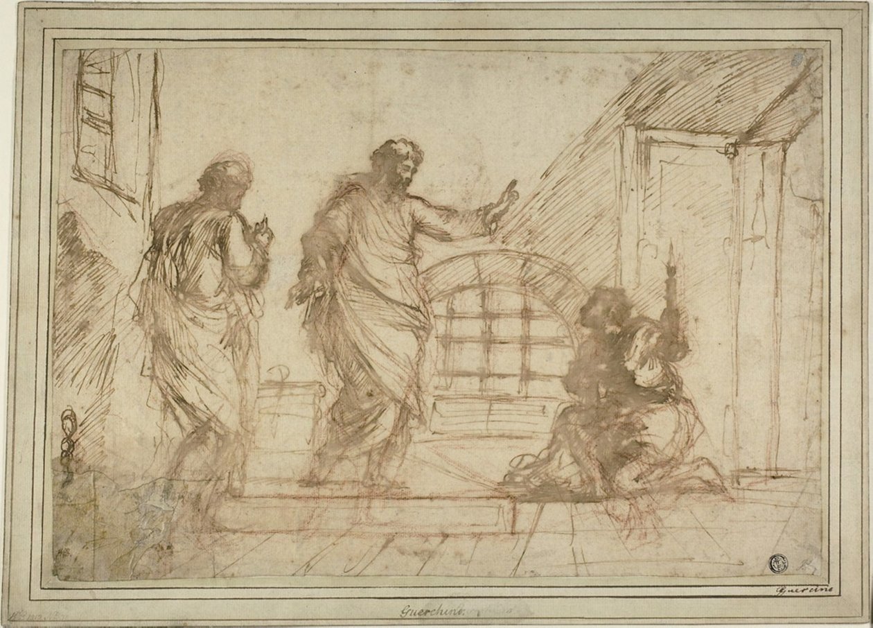 Saint Paul och fångvaktaren av Unknown artist