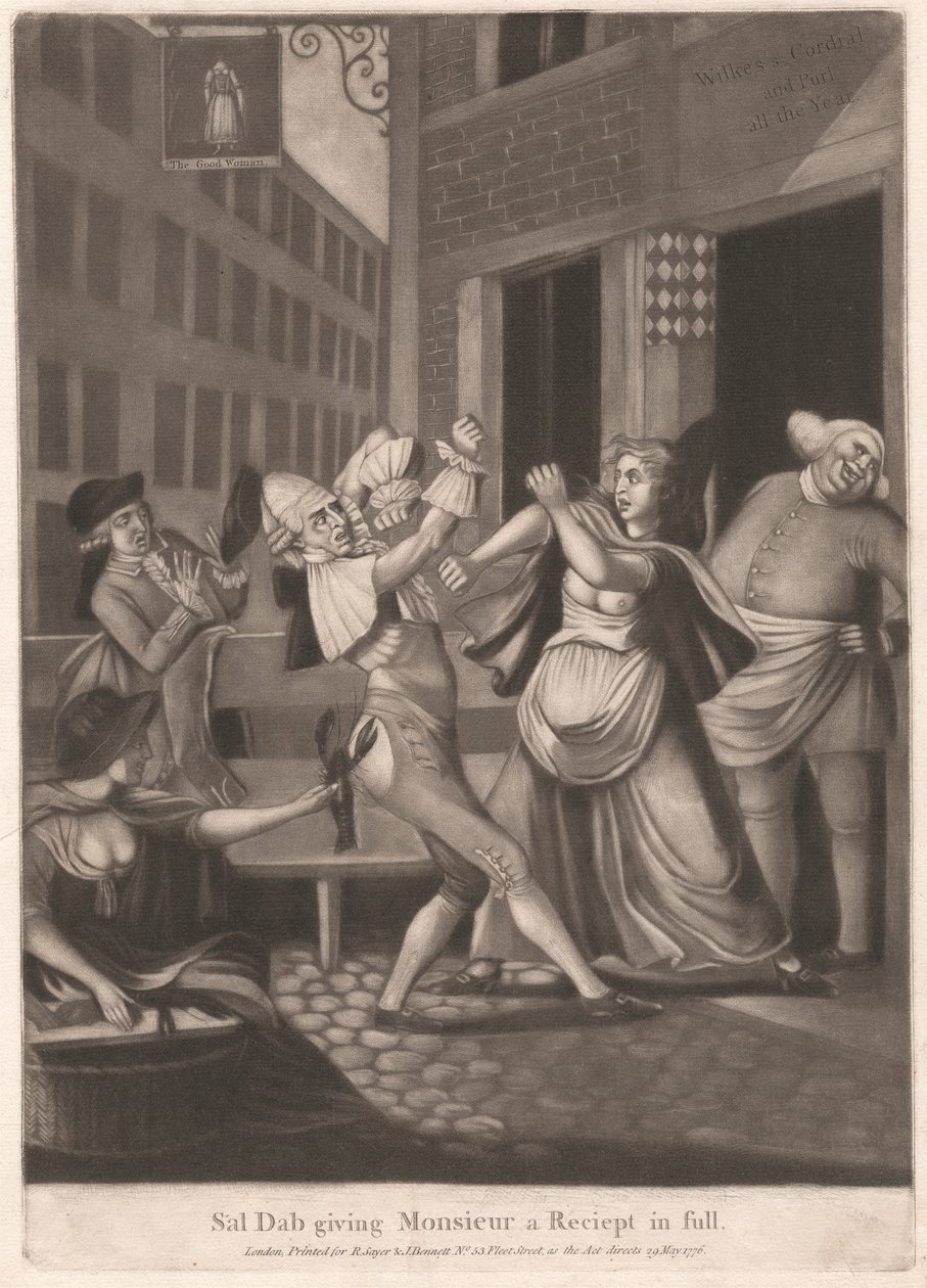 Sal Dab ger Monsieur ett fullständigt kvitto av Unknown artist