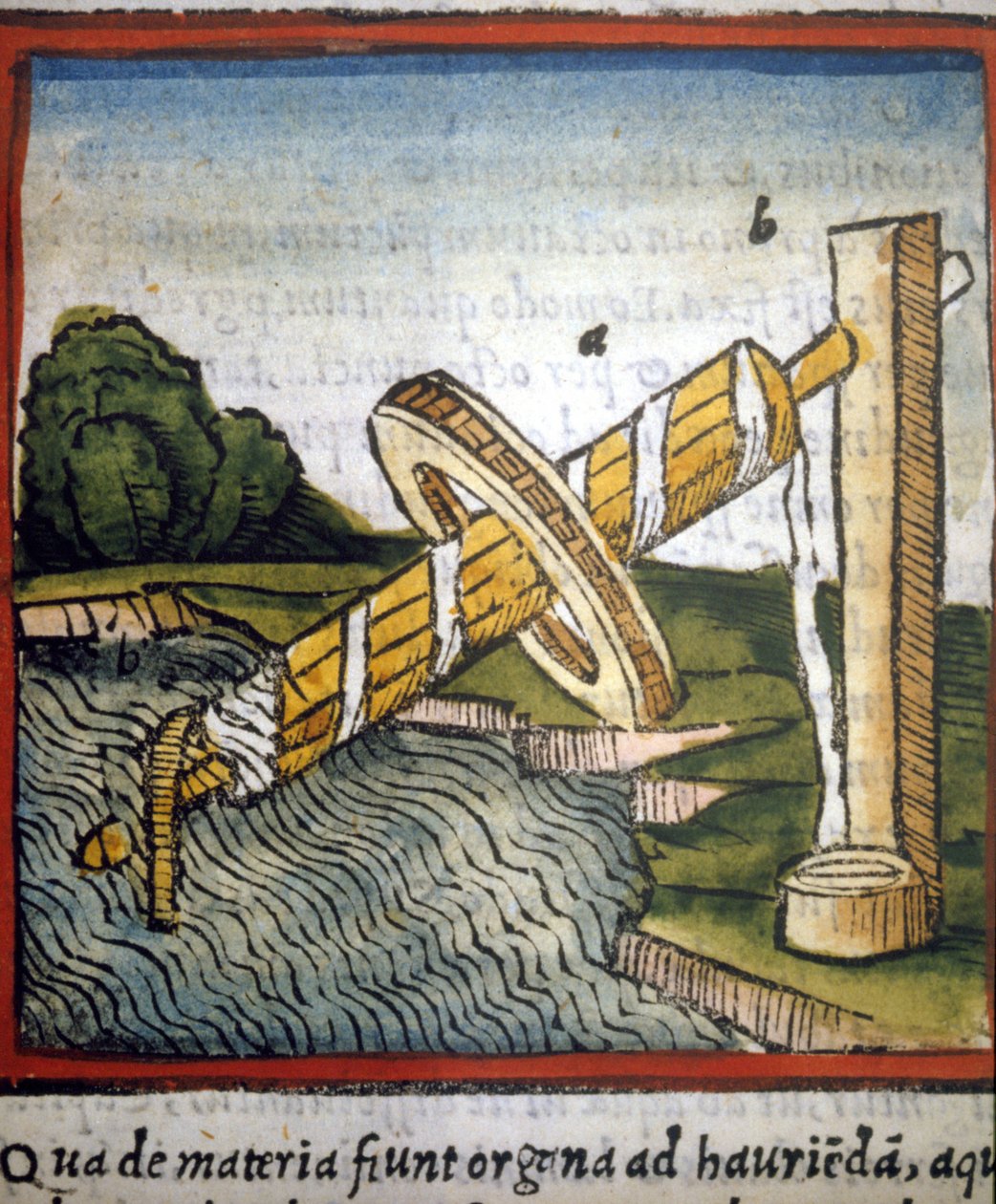 Skruv av Archimedes i "" De architectura"" av Vitruva. 1630 av Unknown artist