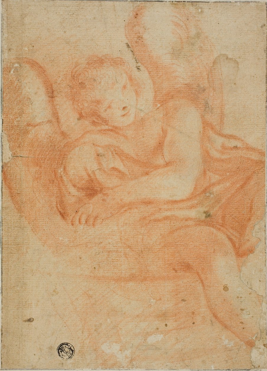 Sittande ängel av Unknown artist