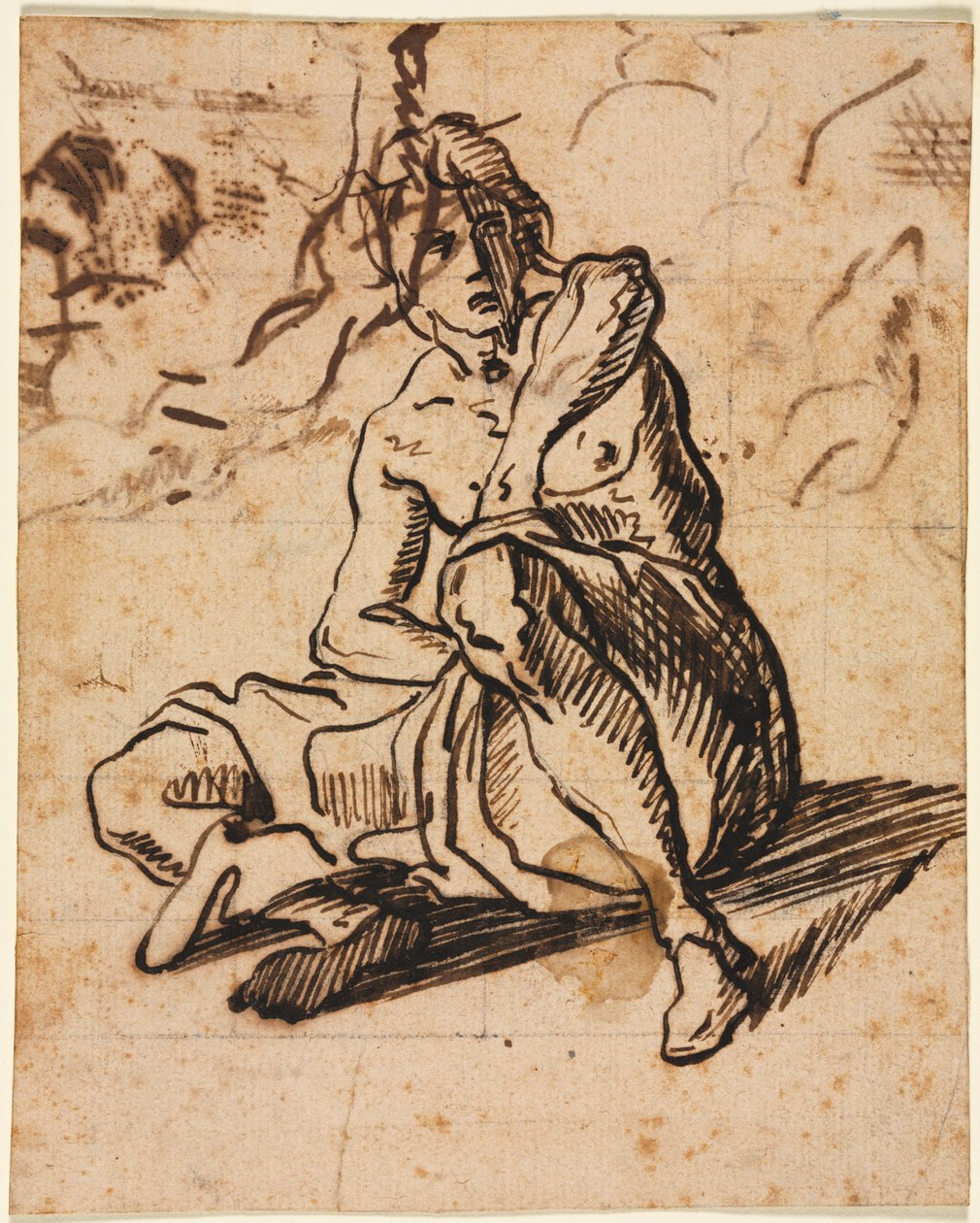 Sittande figur av Unknown artist