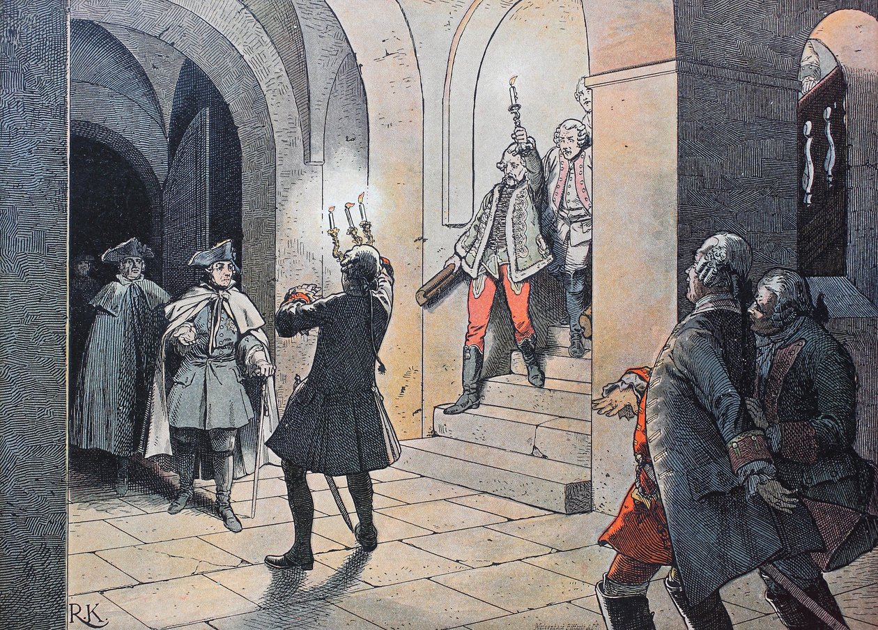 Sjuåriga kriget, mellan 1756 och 1763, kung Fredrik den store av Unknown artist