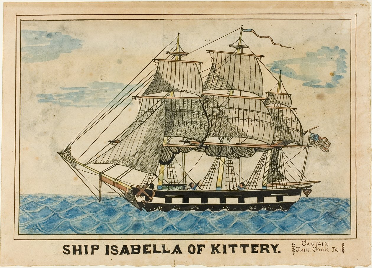 Skeppet Isabella från Kittery av Unknown artist