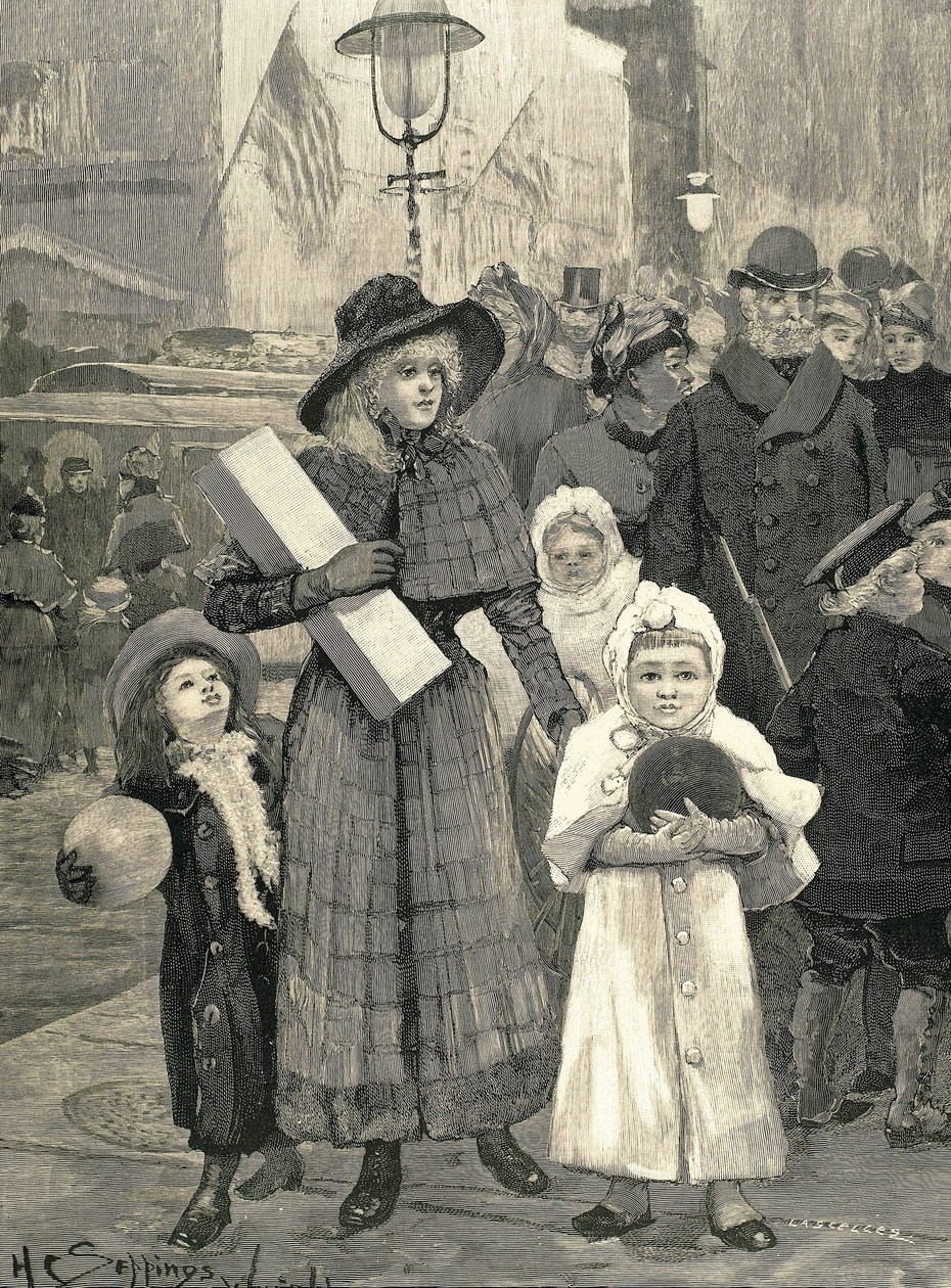 Shopping New York (1891). av Unknown artist
