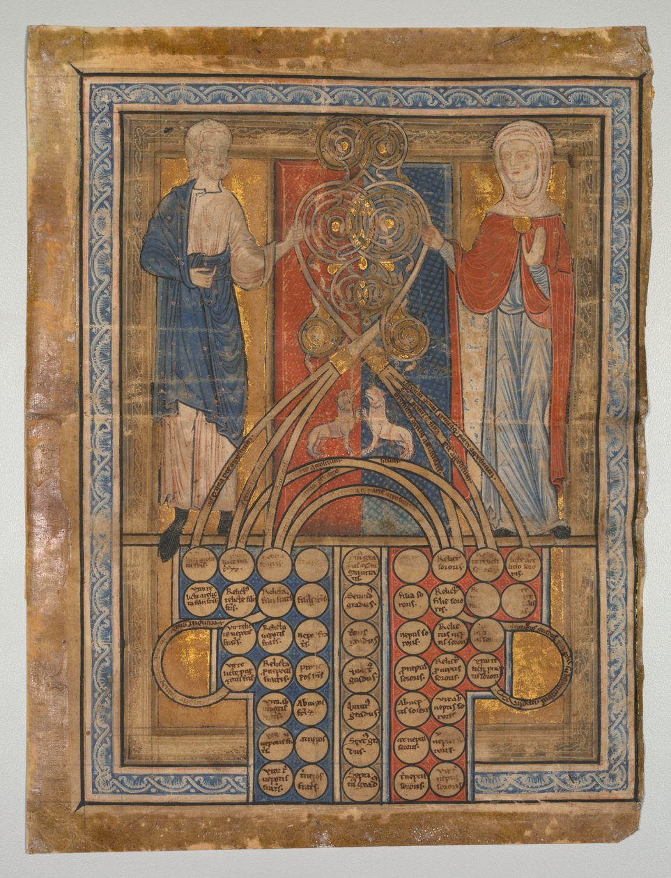 Single Leaf: Table of Consanguinity av Unknown artist